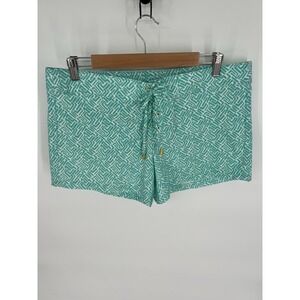 Helen Jon Lace Up Board Shorts Womens Sz 10 Feminine Chic Stretchy NWT